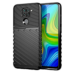 Coque en TPU texture sergé souple noir pour votre Xiaomi Redmi Note 9/10X 4G