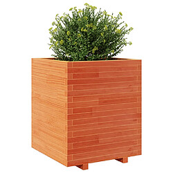 Avis vidaXL Jardinière cire marron 60x60x72,5 cm bois de pin massif