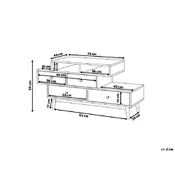 Avis Beliani Meuble TV avec 4 tiroirs IRVINE