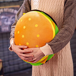 Universal Jouet en peluche burger créatif rembourré en peluche coussin coussin mignon hamburger coussin garçon fille cadeau d'anniversaire cm | oreiller de luxe (30cm)