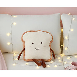 Universal 1PC dessin animé peluche toast jouet peluche souple oreiller alimentaire coussin kawaii jouet enfant décoration créative cadeau d'anniversaire mignon | oreiller de luxe