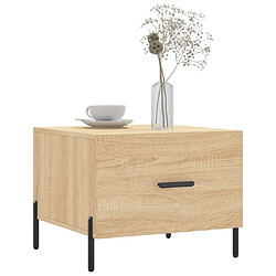 Avis Maison Chic Lot de 2 Tables basses,Table Console pour salon chêne sonoma 50x50x40 cm bois d'ingénierie -MN67931