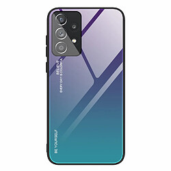 Coque en TPU anti-rayures violet/bleu pour votre Samsung Galaxy A33 5G