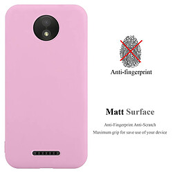 Cadorabo Coque Motorola MOTO C Etui en Rose