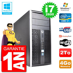 PC HP 6300 MT Intel Core i7-2600 RAM 4Go Disque Dur 2To Graveur DVD Wifi W7 - Occasion