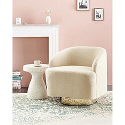 Beliani Fauteuil LAVIK Bouclé Beige