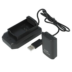 vhbw Batterie compatible avec Microsoft Xbox 360 manette de jeu (4800mAh, NiMH) - chargeur inclus, noir