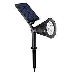 4 LED Solaire Lampe de Jardin Spot