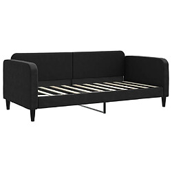 vidaXL Lit de repos sans matelas noir 90x190 cm tissu