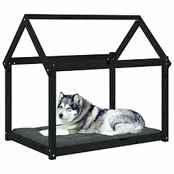 Acheter Maison Chic Niche Lit pour chien | Panier couchage pour chien Noir 111x80x100 cm Bois de pin solide -GKD75984