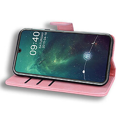 Wewoo Housse Coque Pour Galaxy M30s Motif mollet Mandala Double pliage Design Etui en cuir gaufré avec porte-monnaie et support & fentes cartes Rose pas cher