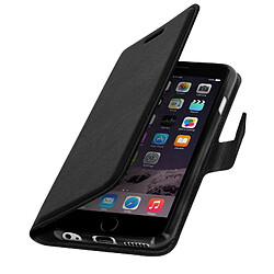 Avizar Housse iPhone 6 / 6S Portefeuille Espaces de Rangement Fonction Support Noir