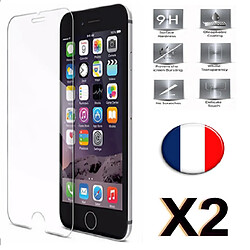 Little Boutik X2 Verre Trempé iPhone 6 / 6S Film Protection en Verre trempé écran Protecteur Vitre Dureté 9H 0.25mm HD Ultra Transparent X2