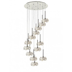 Luminaire Center Suspension 13 ampoules Chrome poli