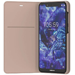 CP-307 Etui origine pour NOKIA 5.1 coloris taupe