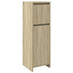 vidaXL Armoire de salle de bain Chêne sonoma 30x30x95 cm Aggloméré