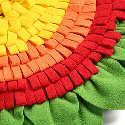 Avis Universal Fleurs rondes, nez de chien, nez de chien, tapis d'alimentation, entraînement de nez d'animal de compagnie, manger lentement, tapis de jeu durable, coussin lavable, doux.