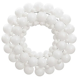 vidaXL Couronne de Noël blanc 45 cm polystyrène