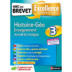 Histoire géo, enseignement moral et civique 3e : nouveau brevet - Occasion