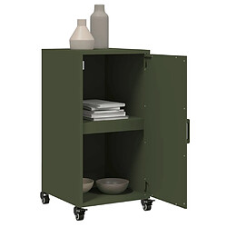 Avis vidaXL Buffet vert olive 36x39x72 cm acier