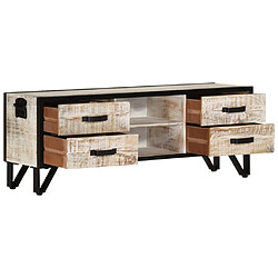 Avis Maison Chic Meuble TV scandinave - Banc TV pour salon 110x30x41 cm Bois d'acacia massif -MN49003