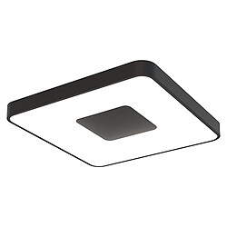 Inspired Plafonnier Carré 100W LED Avec Télécommande 2700K-5000K, 6000lm, Noir, 3 ans de Garantie