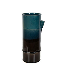 Vase Romimex Bleu/Noir Céramique 16 x 34 x 16 cm