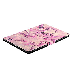 Acheter Etui en PU impression de motifs avec support et porte-cartes marbre violet pour votre Apple iPad 10.2 (2019)