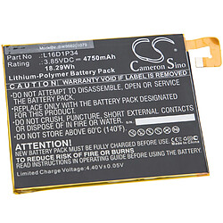 vhbw batterie compatible avec Lenovo Tab 4 8 Plus TB-8704X, 8 TB-8504F, 8 TB-8504X tablette (4750mAh, 3,85V, Li-polymère)