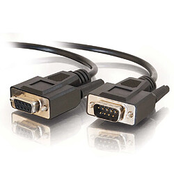 Cables To Go C2G Câble d'extension DB9 RS232 M/F de 2 M - Noir