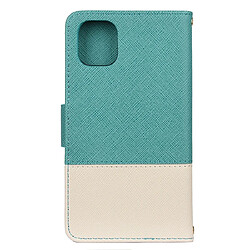 Avis Wewoo Coque Étui en cuir à rabat de couleur pour épissure horizontale iPhone 11 Pro avec support cadre photo emplacements carte et portefeuille vert