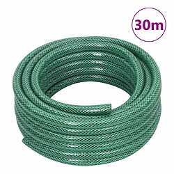 vidaXL Tuyau d'arrosage avec jeu de raccords vert 0,5" 30 m PVC pas cher