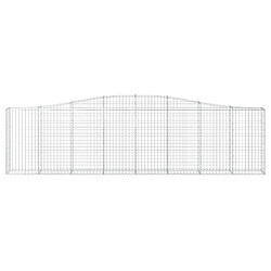 Avis vidaXL Paniers à gabions arqués 7 pcs 400x30x100/120 cm Fer galvanisé