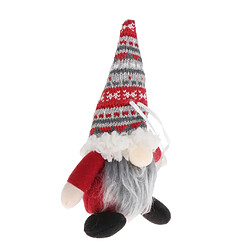 Jouet En Peluche Santa Gnome Fait à La Main Pour Arbre De Noël Décor Suspendu Rouge