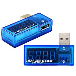 Acheter Wewoo Voltmètre bleu pour les téléphones mobiles / tablettes Docteur de charge de tension USB / testeur de courant