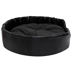 Avis vidaXL Lit pour chiens Noir 90x79x20 cm Peluche et similicuir