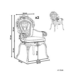 Avis Beliani Chaise de jardin SAPRI Métal Marron foncé