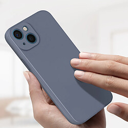 Avis Avizar Coque iPhone 13 Mini Silicone Semi-Rigide avec Finition Soft Touch bleu