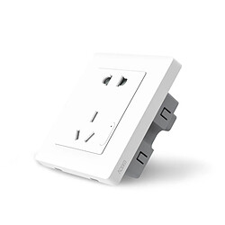 Wewoo Prise Connectée blanc pour Xiaomi Smart Home Aqara Smart de contrôle de la lumière murale Version ZigBee Plug, travail avec multifonctionnel Gateway CA1001 Mihome APP