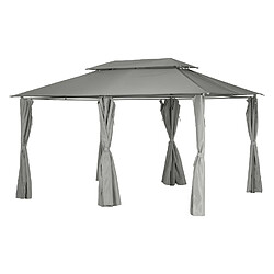 Hesperide Tonnelle de jardin Thira - L. 4 x l. 3 m - Gris ardoise