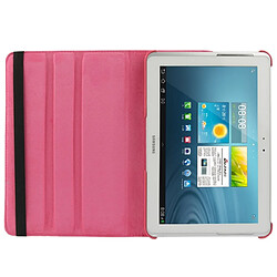 Acheter Wewoo Housse Étui Magenta pour Samsung Galaxy Tab 2 10.1 / P5100 360 degrés Rotatif Litchi Texture en cuir avec support