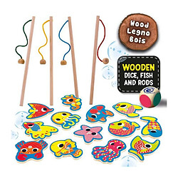 Lisciani Giochi Magnetic Fish Fun - jeu d'apprentissage en bois - basé sur la méthode Montessori - LISCIANI