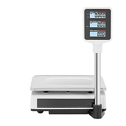 Helloshop26 Balance de contrôle - 40 kg / 2 g - Écrans LCD opposés - Bord surélevé 14_0000602 pas cher