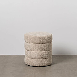 BigBuy Home Pouf Beige 42 x 42 x 46 cm