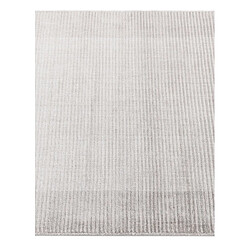 Vidal Tapis de couloir en laine 391x81 gris Darya pas cher