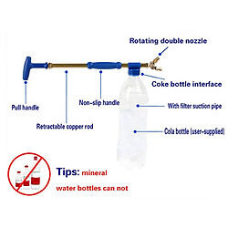 Acheter Nw 1776 Nettoyeur de vitres de pulvérisateur à deux têtes Outil de jardinage à main pour arroseur de jardin de bouteilles de coke pour lave-auto et autres accessoires de nettoyage