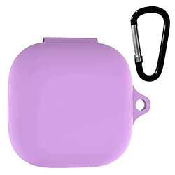 Coque en silicone antichoc avec porte-clés, violet clair pour votre Beats Fit Pro