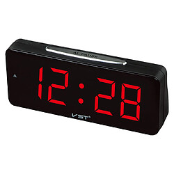 Grand Affichage LED Horloge De Bureau électronique Réveil Numérique Prise Ue Rouge