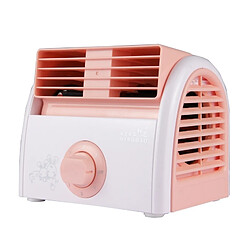 Wewoo Ventilateur rose pour dortoir / chambre à coucher / salon / bureau, 3 types de mode de vitesse, AC 220V 30W Turbine sans lame Mini muet de bureau