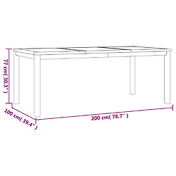 vidaXL Ensemble à manger de jardin 5pcs Bois de teck massif pas cher